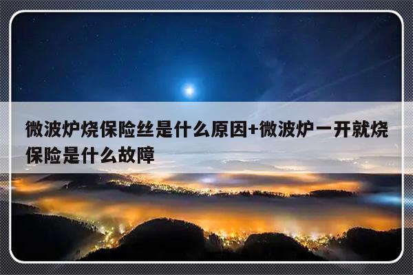 微波炉烧保险丝是什么原因+微波炉一开就烧保险是什么故障