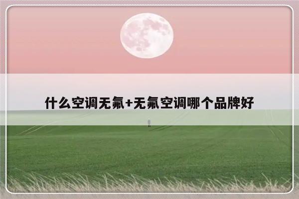 什么空调无氟+无氟空调哪个品牌好