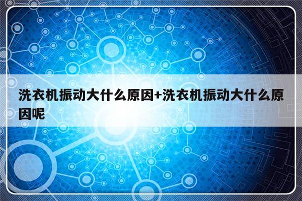 洗衣机振动大什么原因+洗衣机振动大什么原因呢