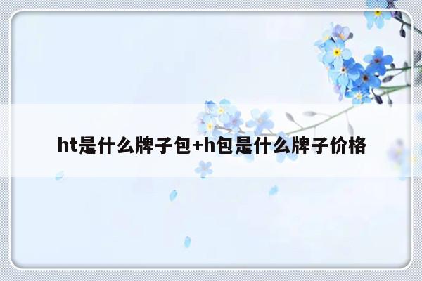 ht是什么牌子包+h包是什么牌子价格
