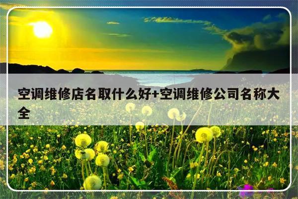 空调维修店名取什么好+空调维修公司名称大全