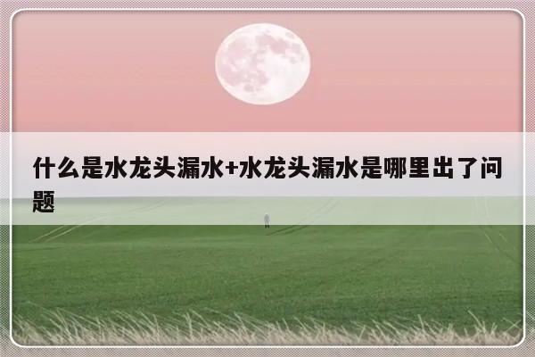什么是水龙头漏水+水龙头漏水是哪里出了问题