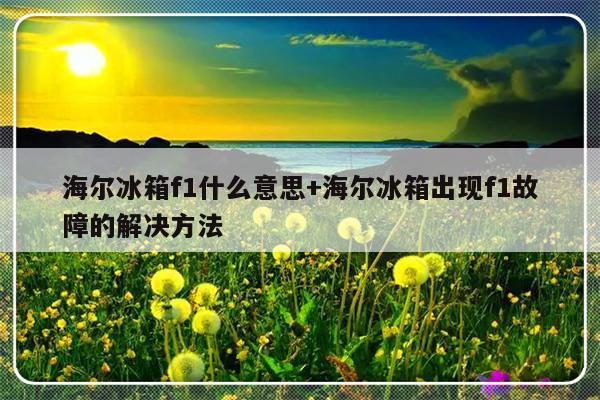 海尔冰箱f1什么意思+海尔冰箱出现f1故障的解决方法