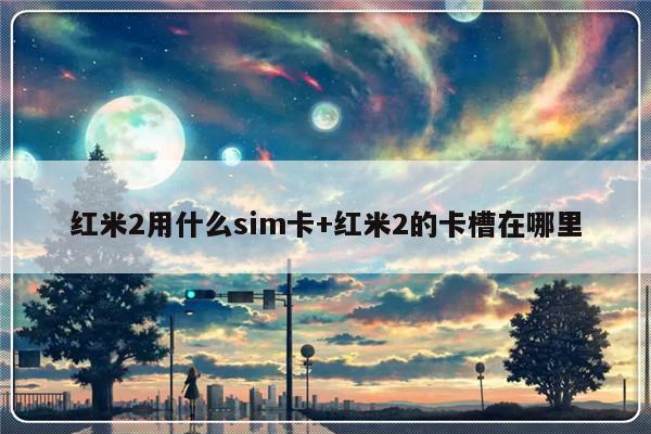 红米2用什么sim卡+红米2的卡槽在哪里