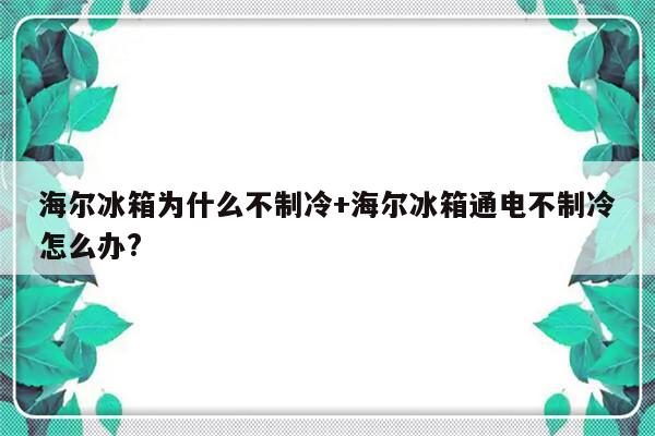 海尔冰箱为什么不制冷+海尔冰箱通电不制冷怎么办?