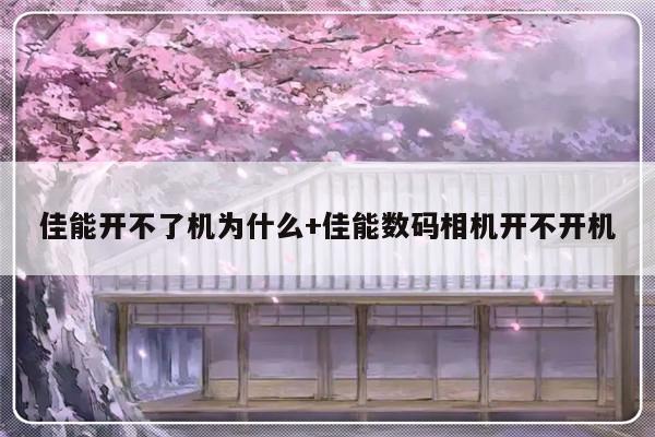 佳能开不了机为什么+佳能数码相机开不开机