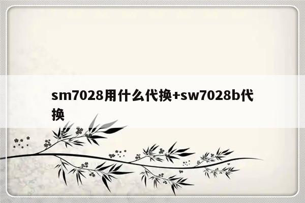 sm7028用什么代换+sw7028b代换