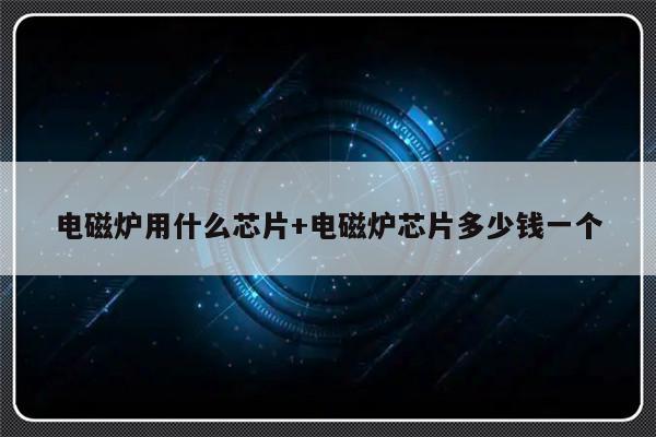 电磁炉用什么芯片+电磁炉芯片多少钱一个